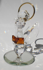 Handcrafted Crystal Angel Holding Book Made with Swarovski Crystal - Crystal Angel