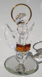 Load image into Gallery viewer, Handcrafted Crystal Angel Holding Book Made with Swarovski Crystal - Crystal Angel
