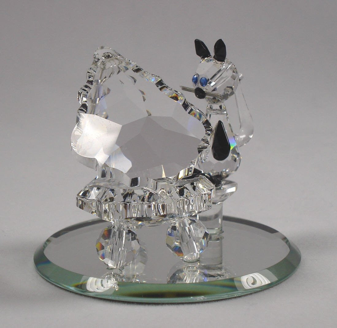 Crystal Cat Playing The Piano - Crystal Cat Miniature