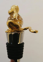 Load image into Gallery viewer, Hear No Evil Monkey Wine Stopper
